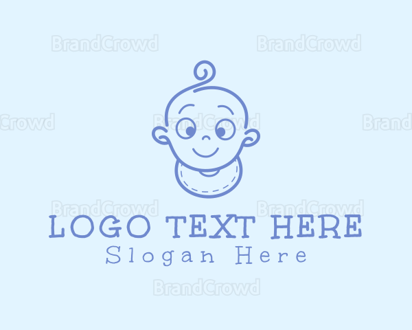 Cute Cartoon Baby Logo