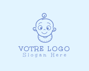 Cute Cartoon Baby Logo