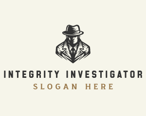 Spy Investigator Hat logo design