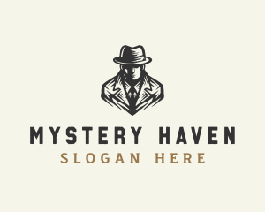 Spy Investigator Hat logo design