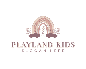 Rainbow Daycare Kindergarten logo design