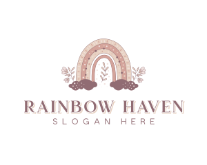 Rainbow Daycare Kindergarten logo design