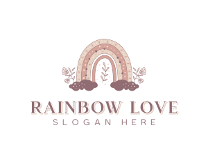 Rainbow Daycare Kindergarten logo design