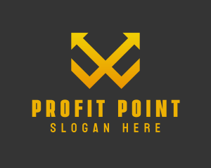 Gold Arrow Stocks  logo design