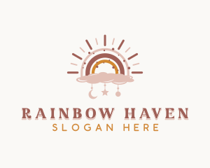 Rainbow Baby Daycare logo design