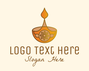 Religious - Wellness Spa Lamp logo design