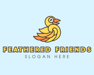 Duck Wing Feathers logo design