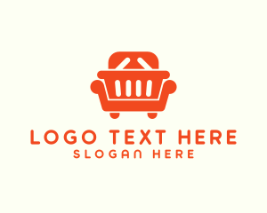 Buy And Sell - Home Furnishing Shopping Basket logo design