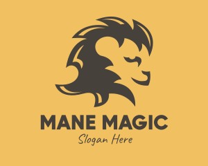 Mane - Brown Lion Mane logo design