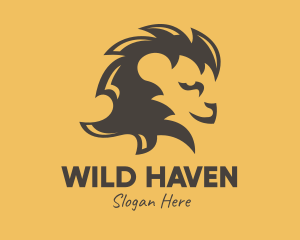 Brown Lion Mane logo design