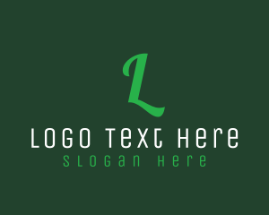 Environment - Eco Cursive Script logo design
