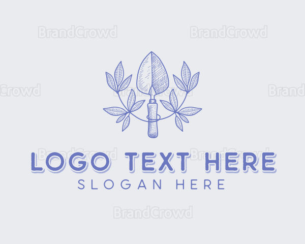 Trowel Gardening Landscaper Logo