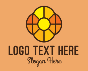 Polygon - Geometric Floral Mosaic logo design