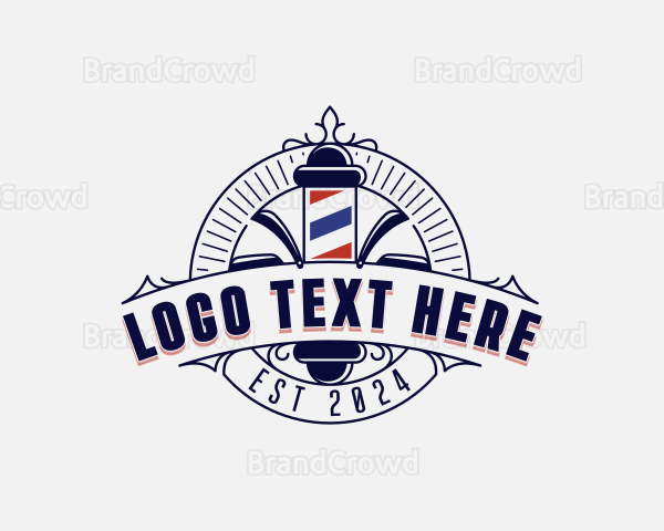 Barber Razors Haircut Logo