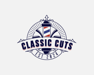 Barber Razors Haircut logo design