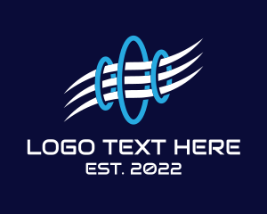 Exhaust - Ventilation Wind Pipes logo design