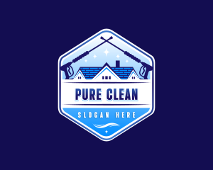 Pressure Washer Cleaning logo design