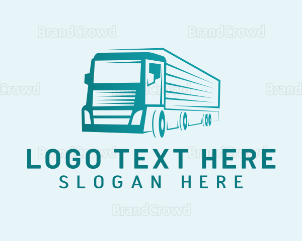 Courier Cargo Truck Logo