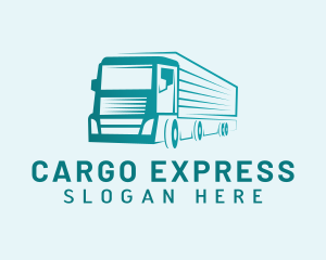 Courier Cargo Truck logo design