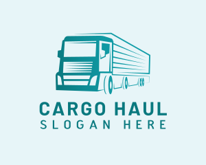 Courier Cargo Truck logo design