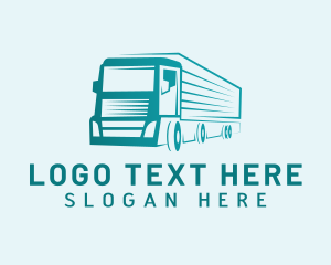 Express - Courier Cargo Truck logo design