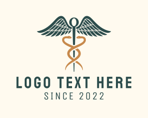 Ophthalmologist - Healthcare Caduceus Staff logo design