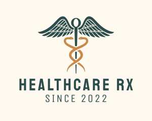 Pharmacist - Healthcare Caduceus Staff logo design