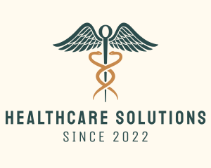 Physician - Healthcare Caduceus Staff logo design