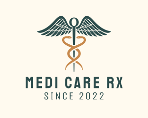 Pharmacist - Healthcare Caduceus Staff logo design