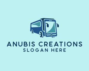 Mobile Smart Transit Bus Van logo design