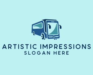 Mobile Smart Transit Bus Van logo design