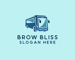 Mobile Smart Transit Bus Van logo design