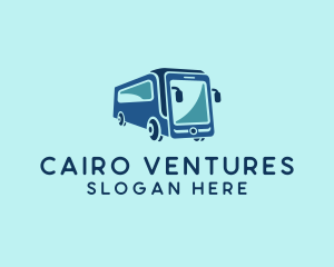 Mobile Smart Transit Bus Van logo design