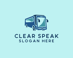 Mobile Smart Transit Bus Van logo design