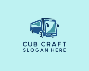 Mobile Smart Transit Bus Van logo design