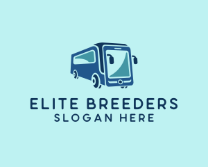 Mobile Smart Transit Bus Van logo design