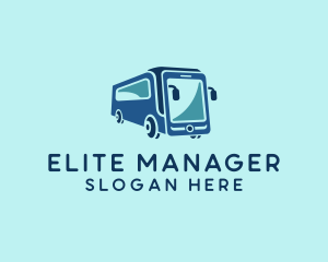 Mobile Smart Transit Bus Van logo design