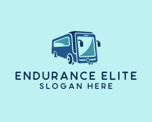 Mobile Smart Transit Bus Van logo design