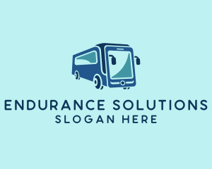 Mobile Smart Transit Bus Van logo design