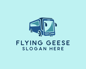 Mobile Smart Transit Bus Van logo design