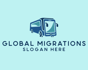 Mobile Smart Transit Bus Van logo design