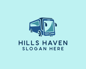 Mobile Smart Transit Bus Van logo design