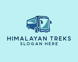 Mobile Smart Transit Bus Van logo design