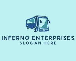 Mobile Smart Transit Bus Van logo design