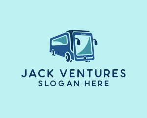 Mobile Smart Transit Bus Van logo design