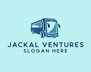 Mobile Smart Transit Bus Van logo design