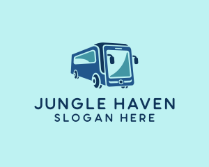 Mobile Smart Transit Bus Van logo design