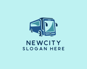 Mobile Smart Transit Bus Van logo design