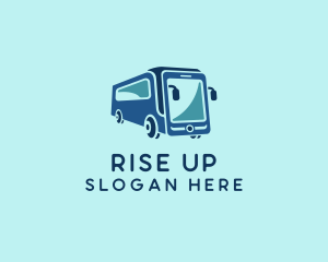 Mobile Smart Transit Bus Van logo design