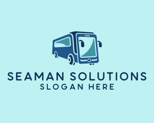 Mobile Smart Transit Bus Van logo design